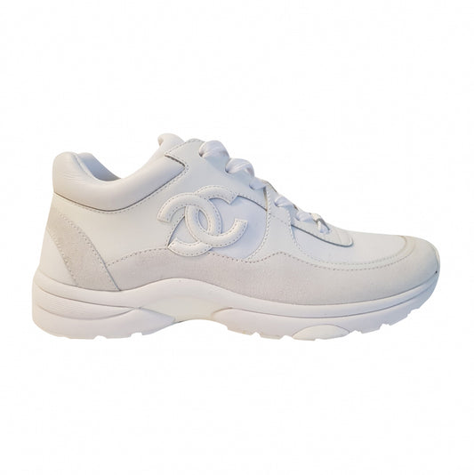 chanel runners white